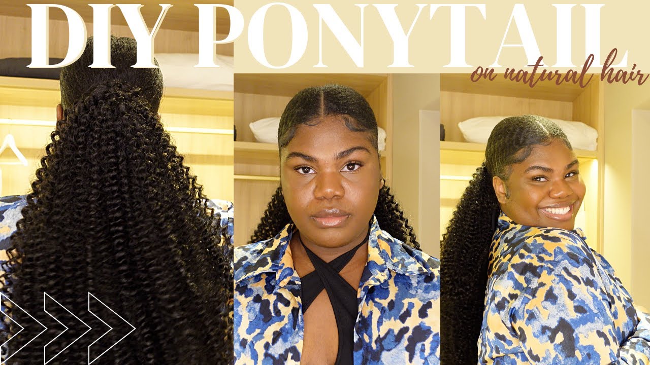 How to: DIY Extended Ponytail on Type 4 Hair ( Perfect for Valentine's Day 🥰 )