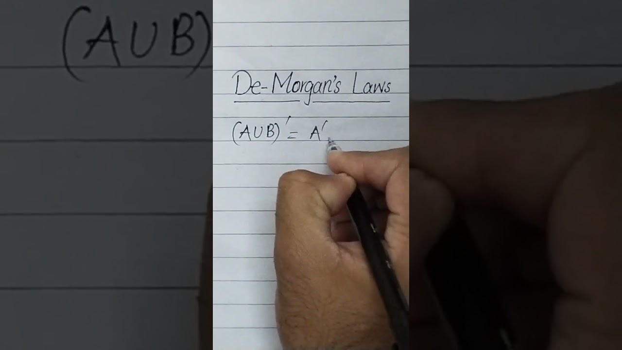 De Morgan's Laws #demorganslaw #viral #shorts #trending #viralvideo #shortsfeed #algebra #short