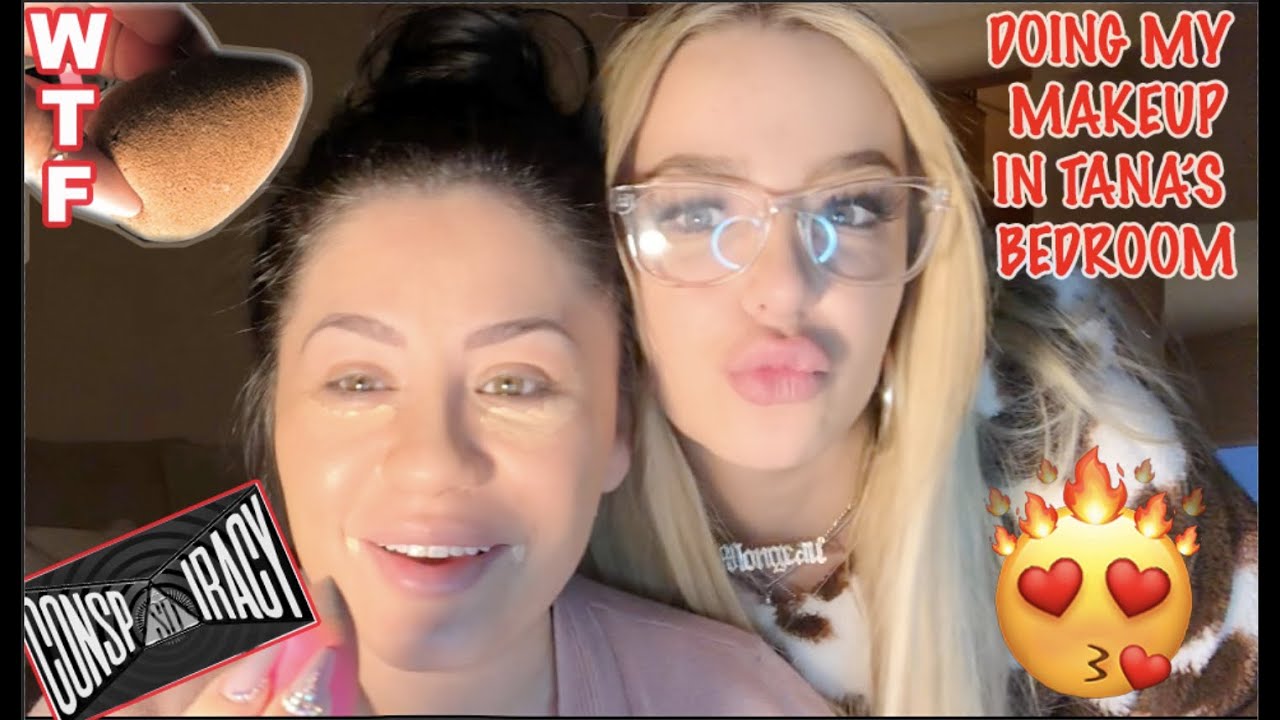 DOING MY MAKEUP IN TANA'S ROOM USING HER CONSPIRACY PALETTE!