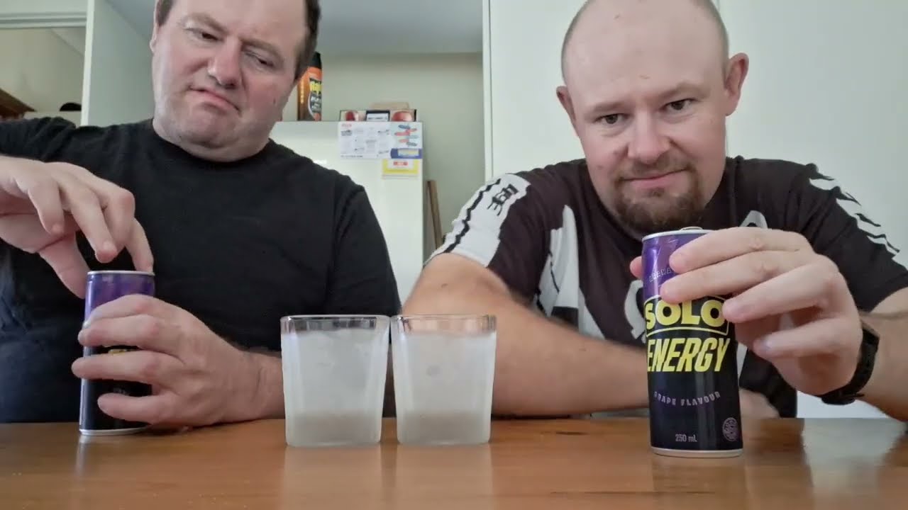 Solo Energy grape flavour energy drink review 