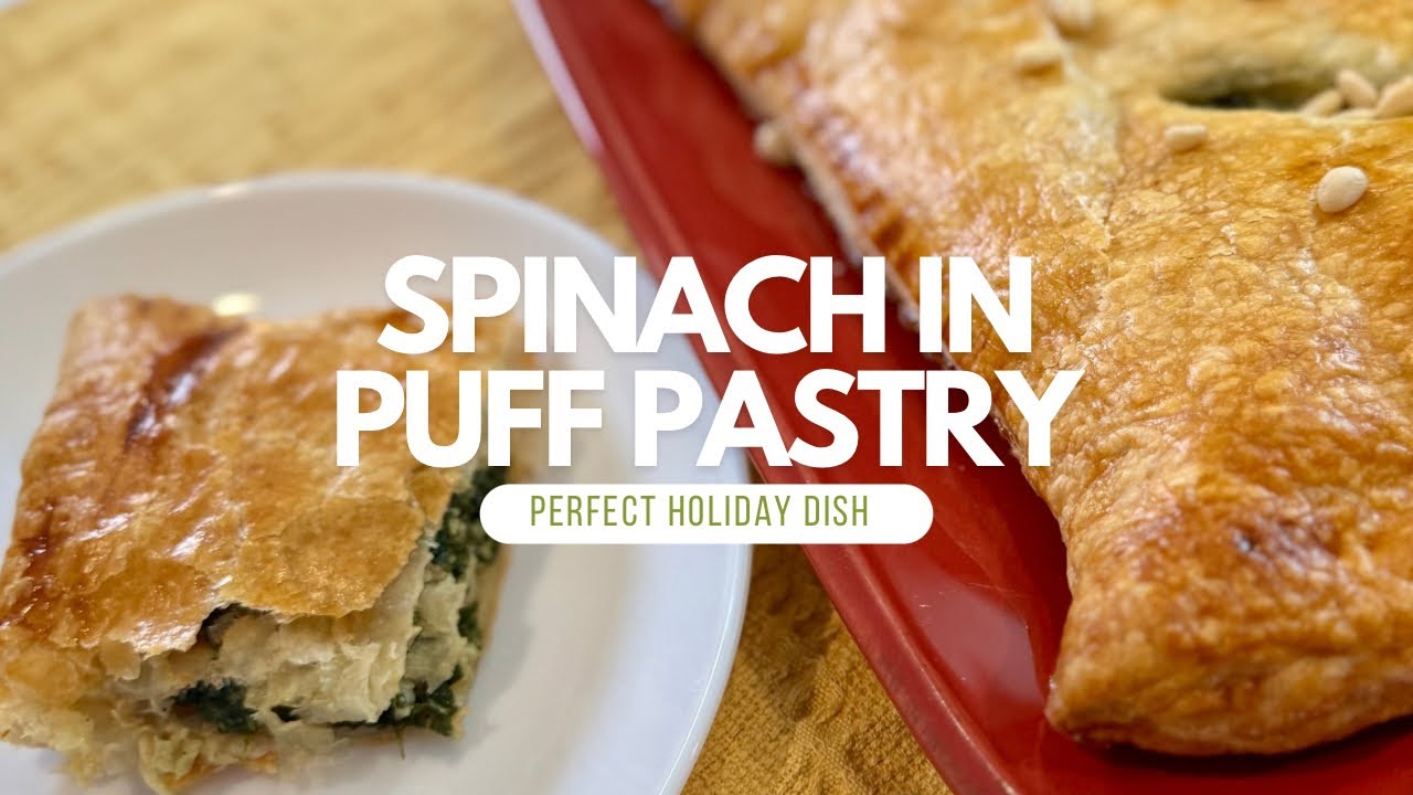 Spinach, Pine Nut & Gruyère Puff Pastry – The Perfect Holiday Appetizer!