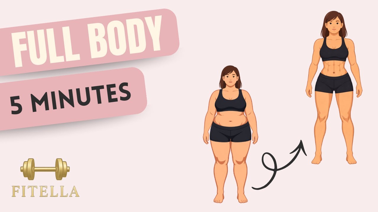 5 Minute Full Body Workout | No Equipment