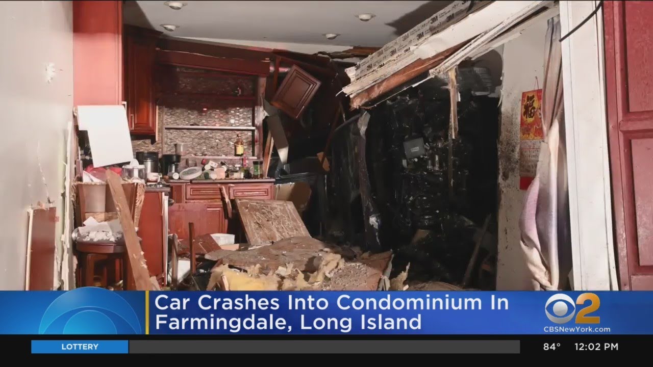 Car crashes into Long Island condominium