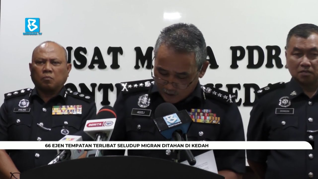 66 ejen tempatan terlibat seludup migran ditahan di Kedah