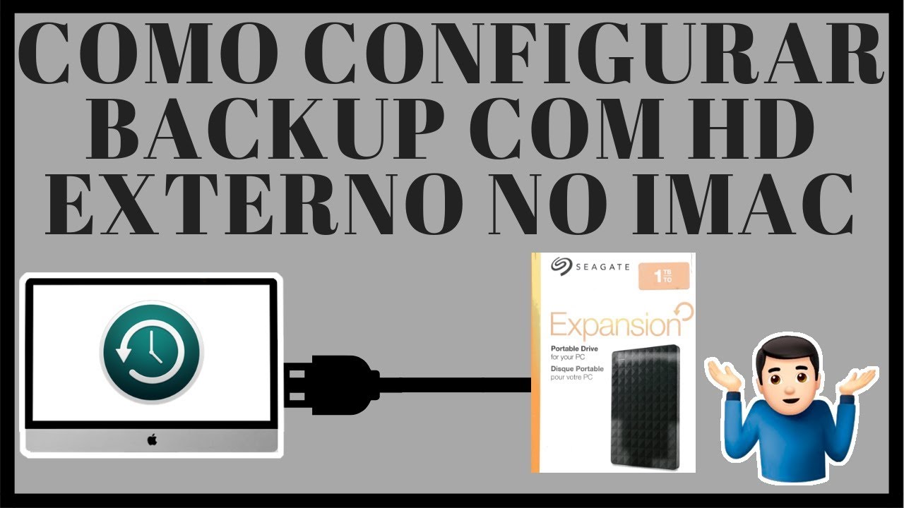 Como configurar Backup com HD Externo no Imac?