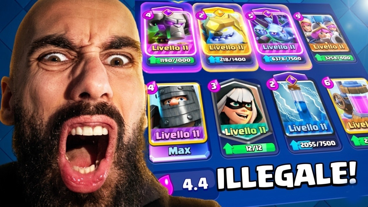 QUESTO DECK &egrave; ILLEGALE! con sgherri evoluti #clashroyale