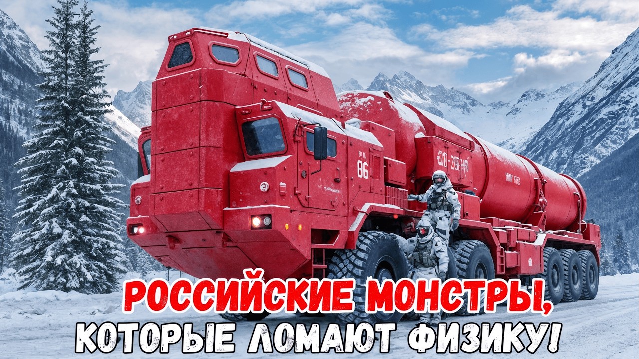 Гигантские российские военные грузовики, чья мощь и конструкция выглядят словно из иной реальности!