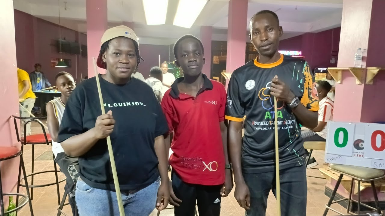 RONNIE vs RASHEEDA-------Vs Herbert Mukisa. CITY POOL ARENA DOUBLE LIFE WEEKLY COMP.  RACE TO 4