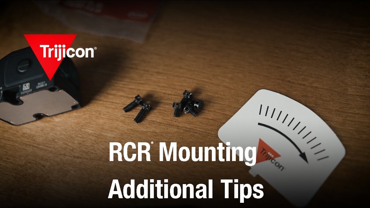 RCR Mounting – Additional Tips