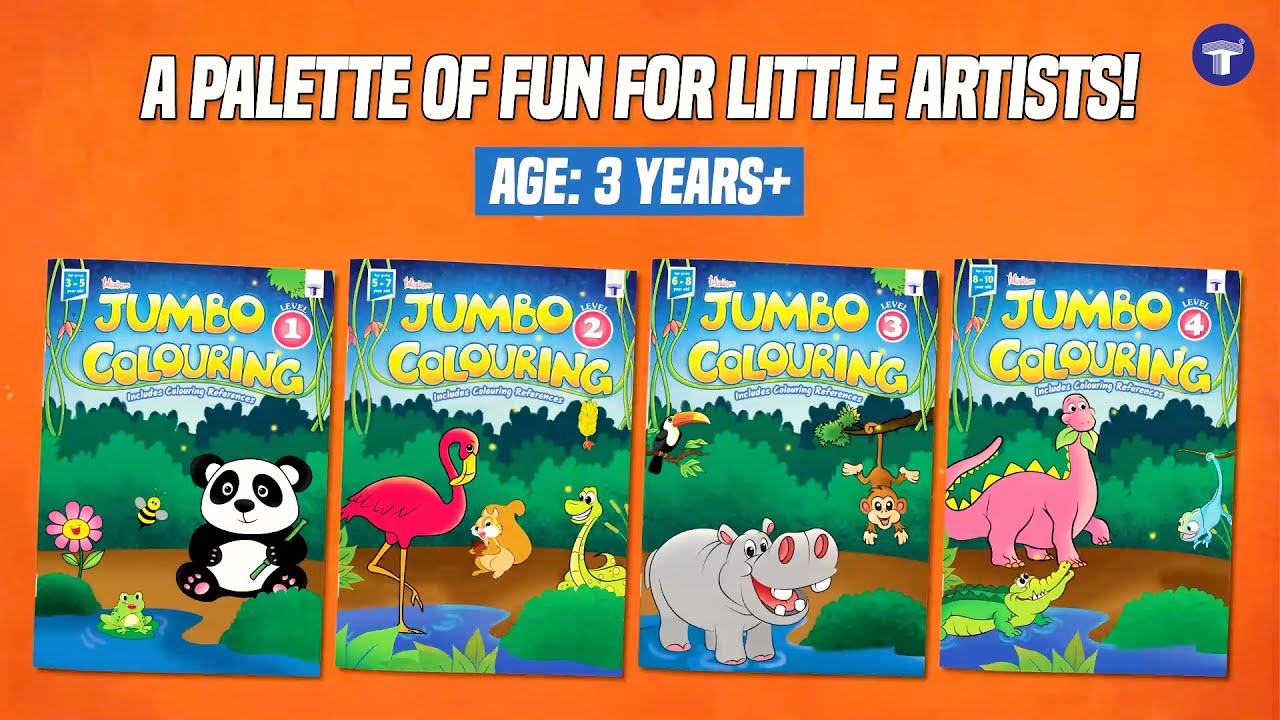 Target's Blossom Jumbo Colouring Level 1 to 4 Combo | Target Publications