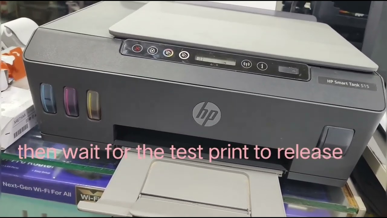 How to test print Hp 515/519/500 model
