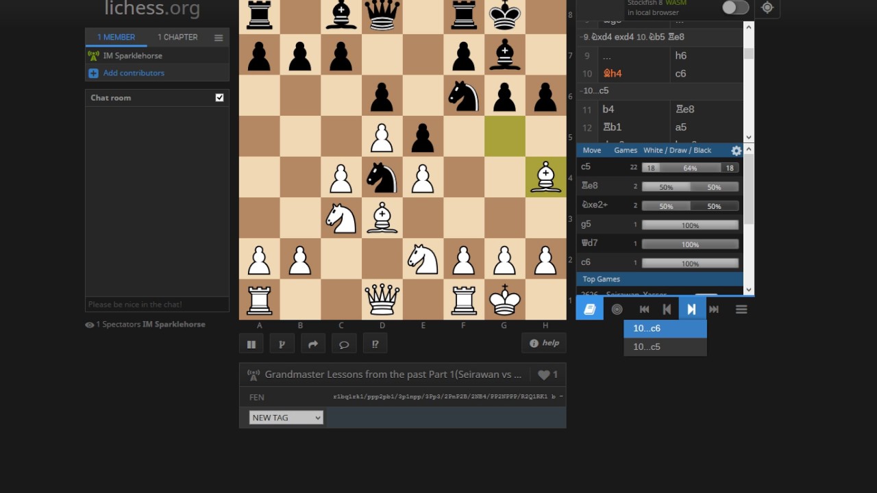 Grandmaster Lessons from the past Part 1