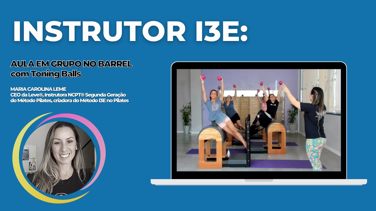Instrutor I3E no Pilates - Aula no Barrel com acessório