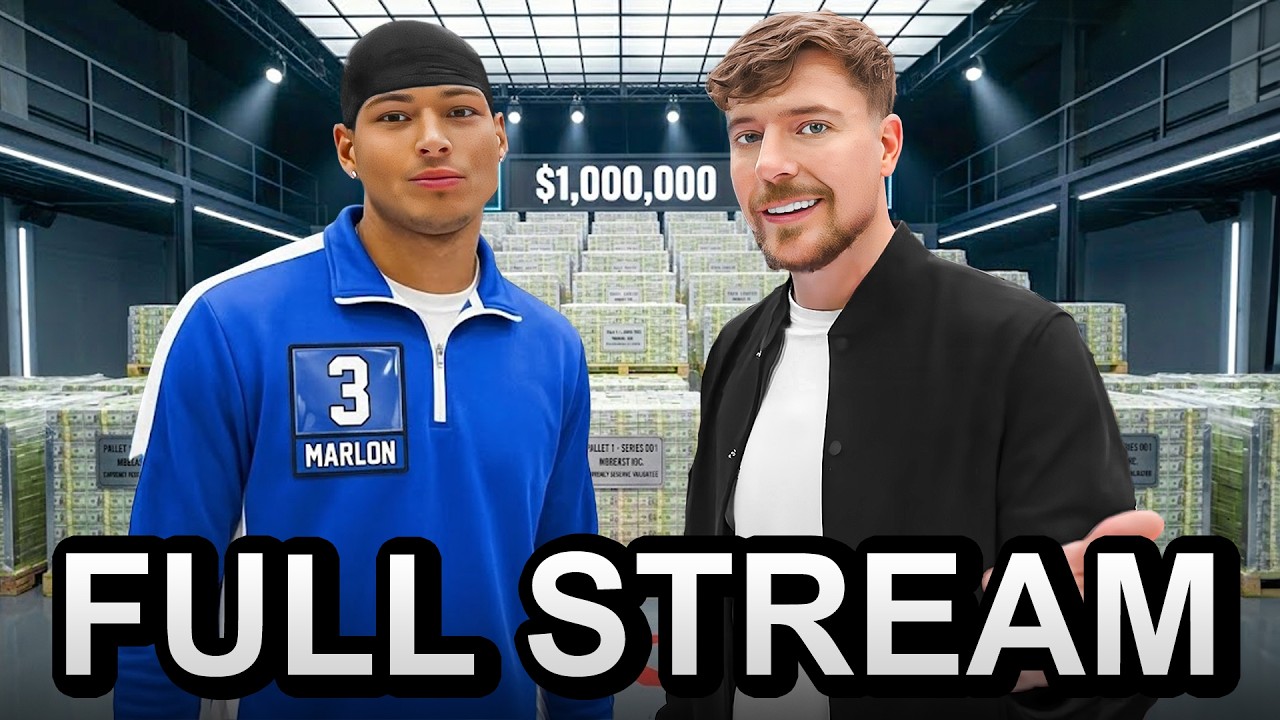MARLON X MRBEAST AND 100 STREAMERS... (Full Stream)
