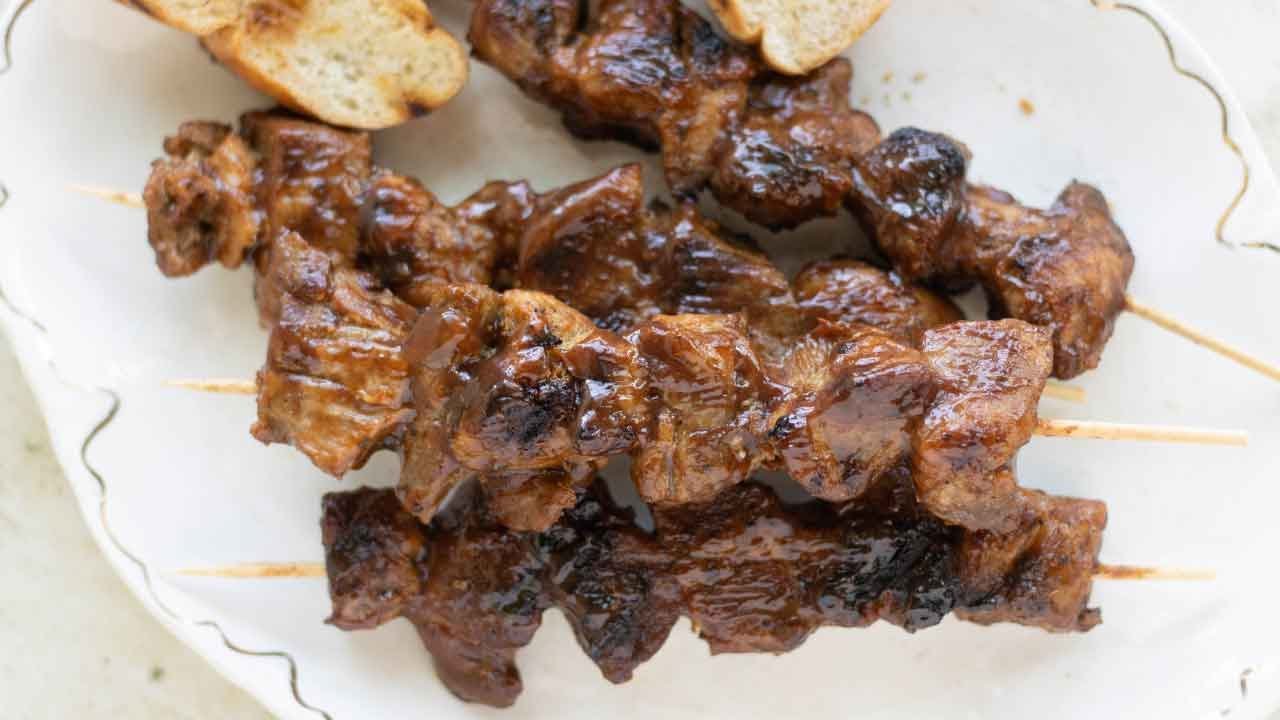 Puerto Rican Pork Skewers (Pinchos de Cerdo)