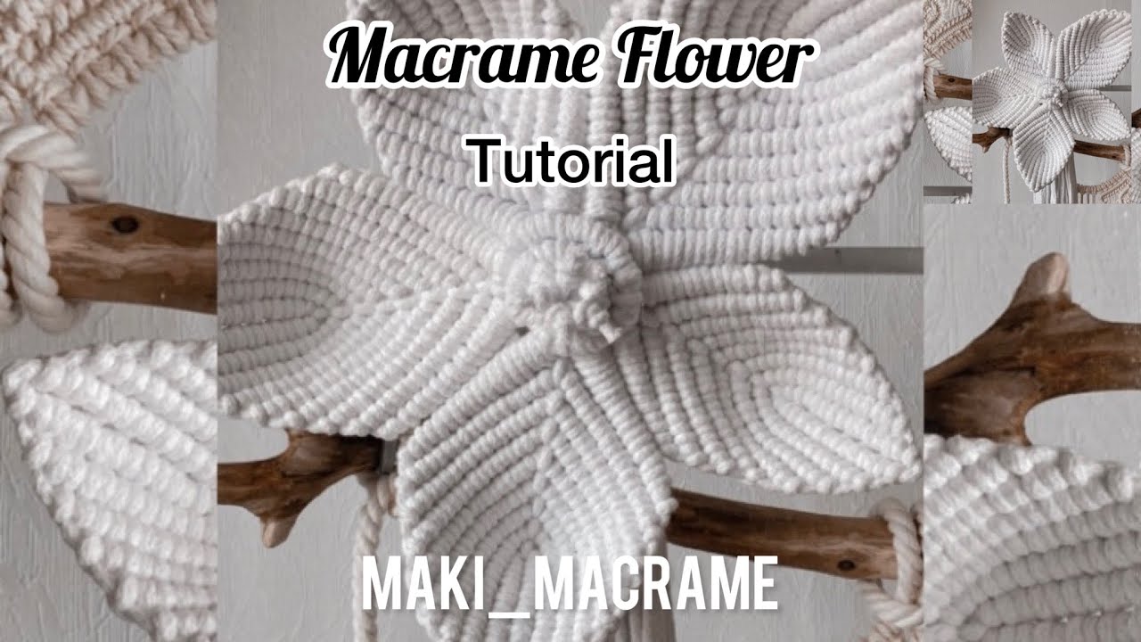 DIY: Macrame giant Flower | macrame Leaf | macrame tutorial
