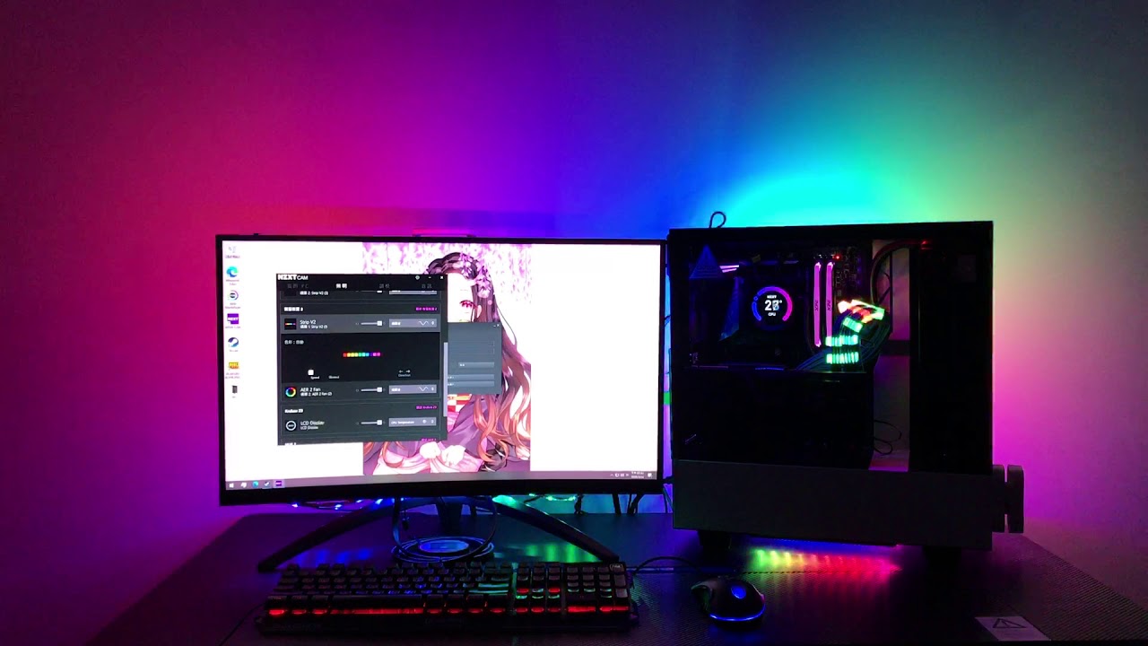 NZXT Hue2 Ambient RGB Lighting Kit - RGB Mode