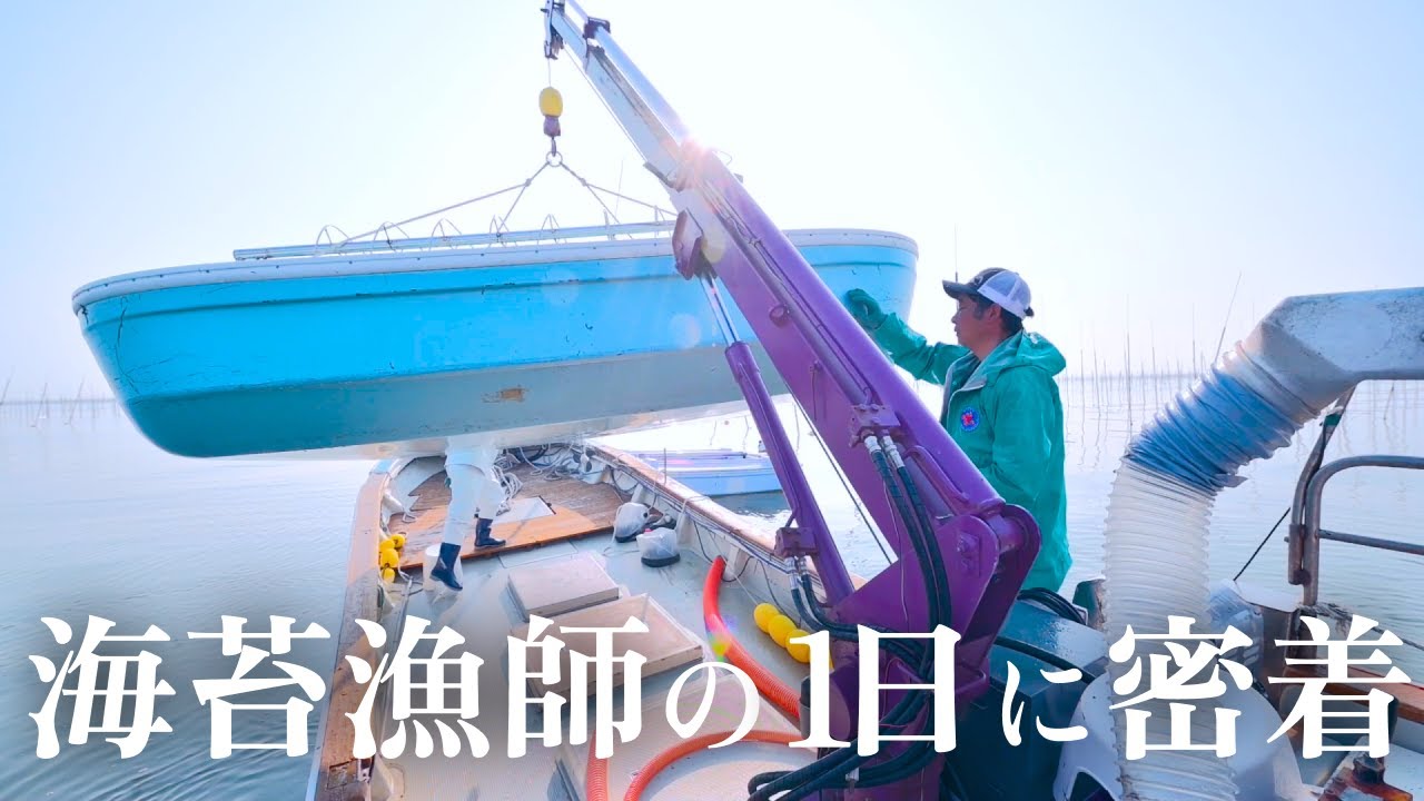 福岡県有明海、一度に2万枚！海苔漁密着ドキュメンタリー