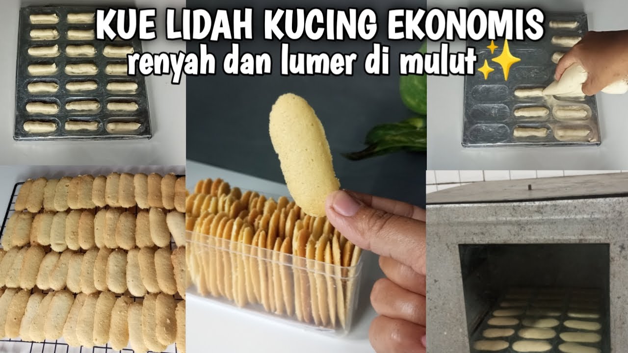 RESEP KUE LIDAH KUCING RENYAH DAN ENAK BANGET ✨‼️