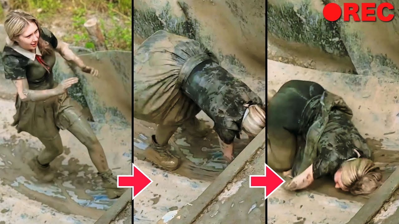 【泥道ズッコケ】着衣が泥だらけ！美女たちの「泥まみれ面白映像パート2」| Funny Muddy Fails Compilation Part.2