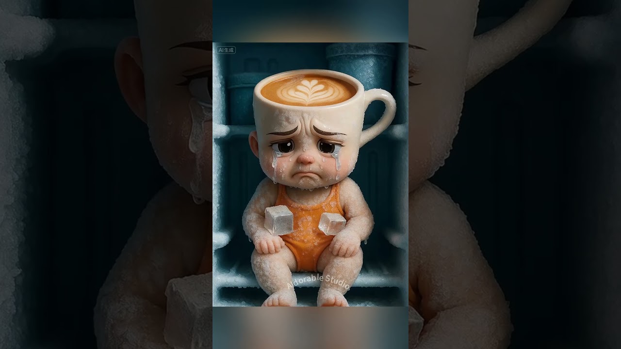 When Mom Finds Cappuccino Baby Inside the Fridge... #brainrot #tralalerotralala
