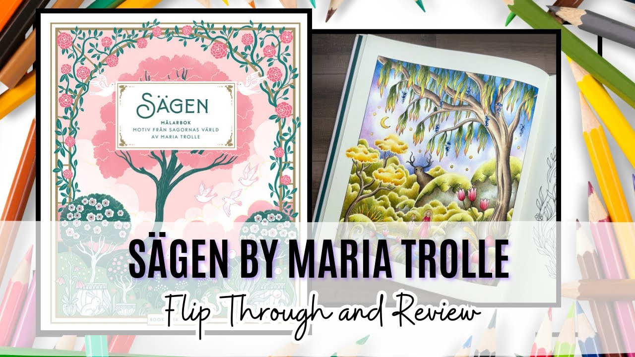 РЕЦЕНЗИЯ И ПРОЧИТАЙТЕ КНИГУ | Sägen Марии Тролль | Раскраска для взрослых