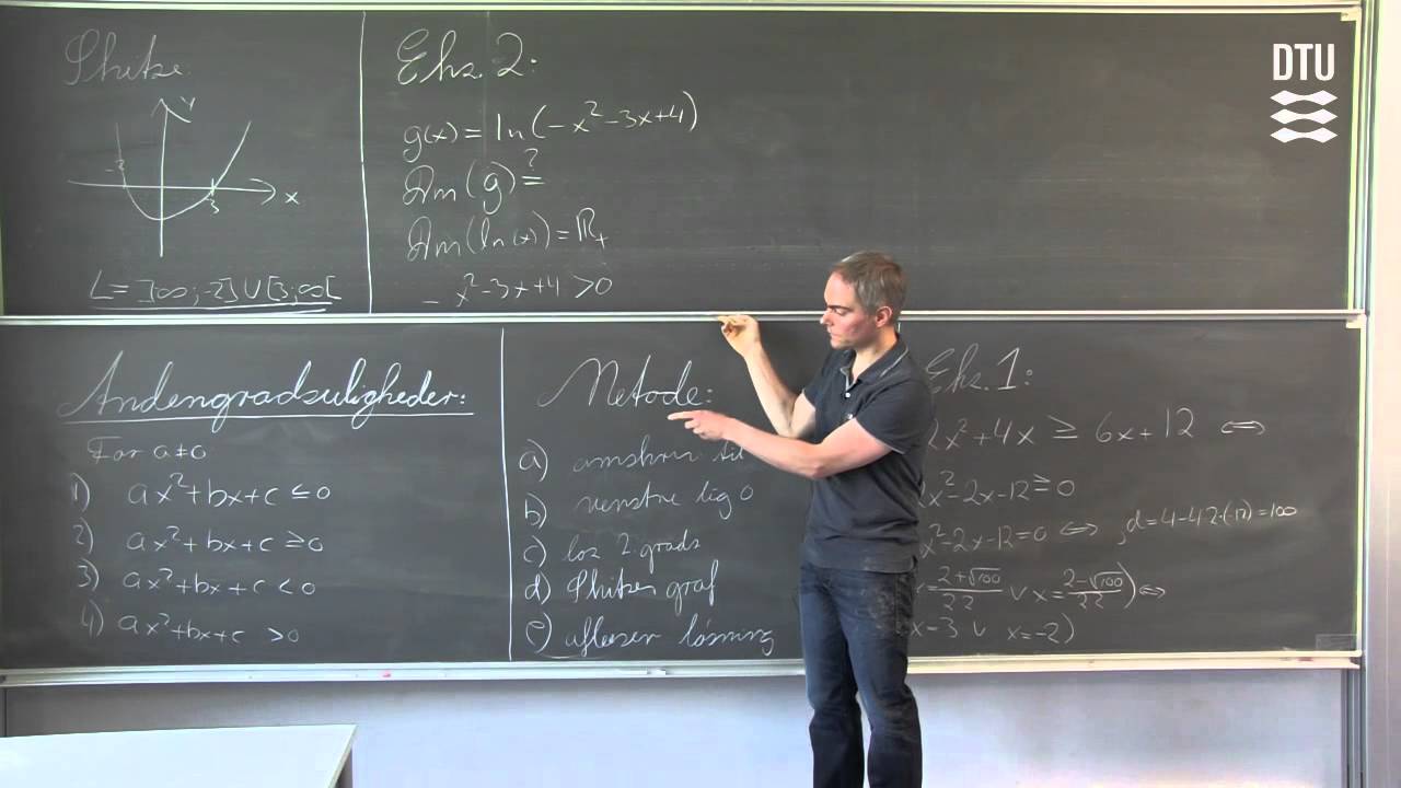 Matematik: Andengradsuligheder