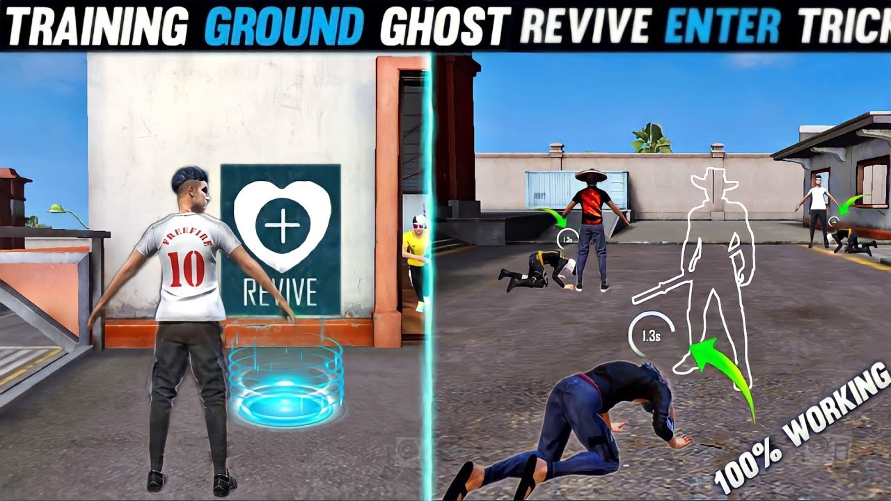 TRAINING GROUND GHOST REVIVE ENTER TRICK AND TIPS || FREE FIRE NEW TRICKS 2022