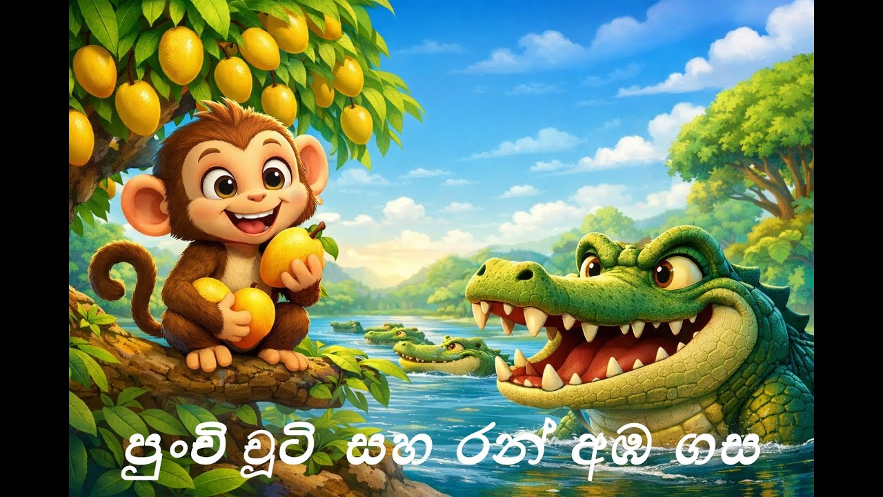 චූටි සහ රන් අඹ ගස / Chuti & the Golden Mangoes / Ai Sinhala Short  Animation video