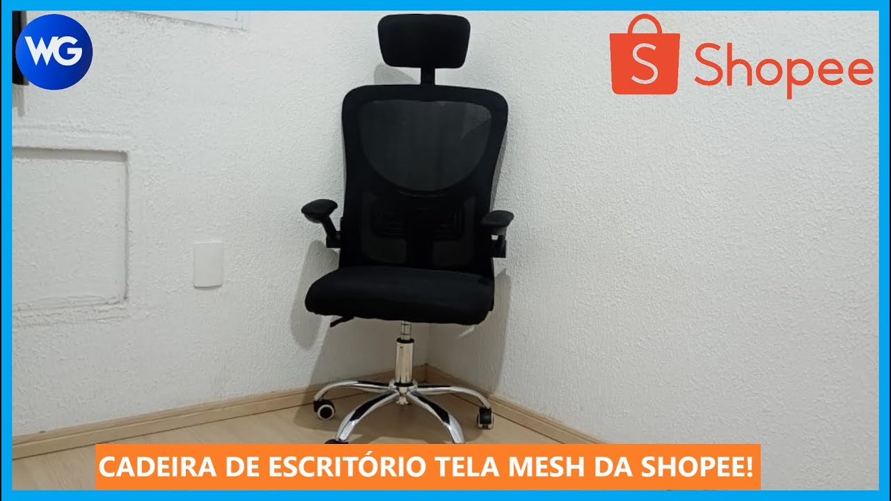 CADEIRA ERGONÔMICA TELA MESH DA SHOPEE! PAGUEI BARATO, SERÁ QUE É BOA? (UNBOXING/REVIEW)