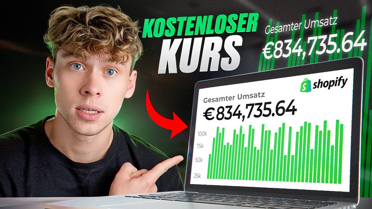 KOMPLETT KOSTENLOSER SHOPIFY DROPSHIPPING KURS | A bis Z Anleitung (3h+)