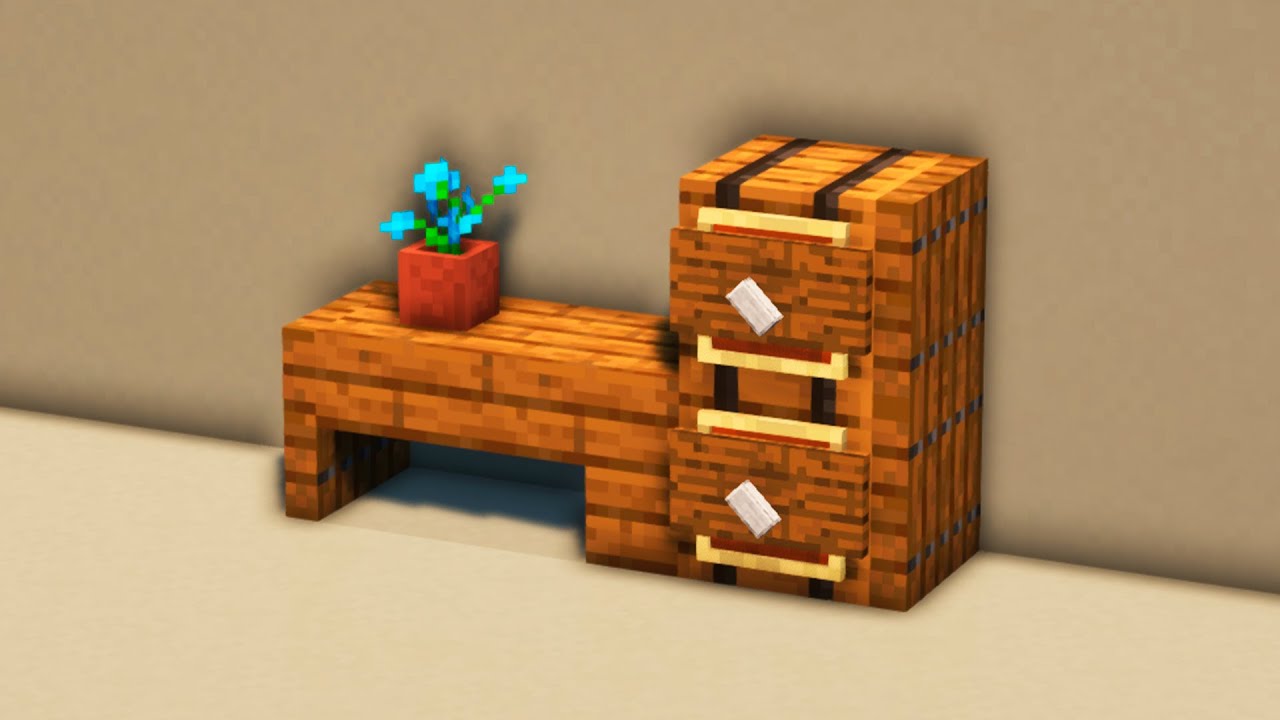 Cute Table Decoration In Minecraft