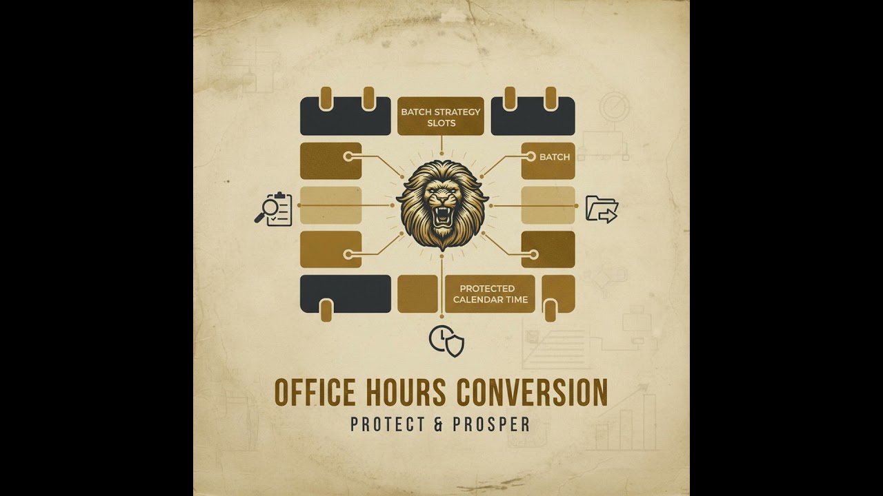 Office Hours Conversion: Batch Strategy Slots That Protect Your Calendar and Close Faster