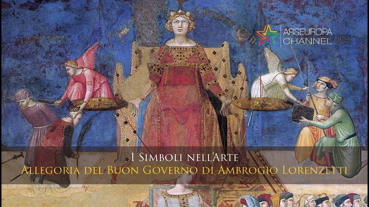 Allegoria del Buon Governo - Ambrogio Lorenzetti - I SIMBOLI NELL'ARTE