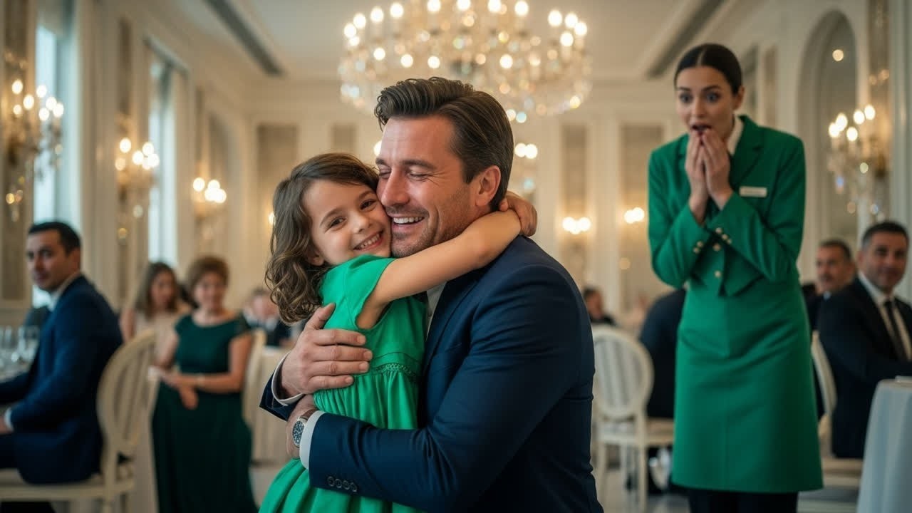 La Fille de la Serveuse Demande un Câlin au Millionnaire… Il Découvre Qu’elle Est Sa Fille !