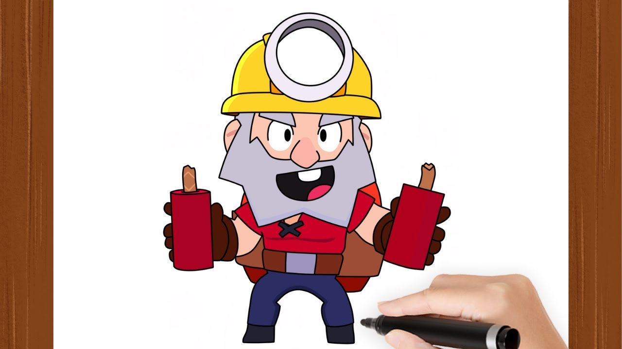 How To Draw DYNAMIKE I BRAWL STARS  I Easy