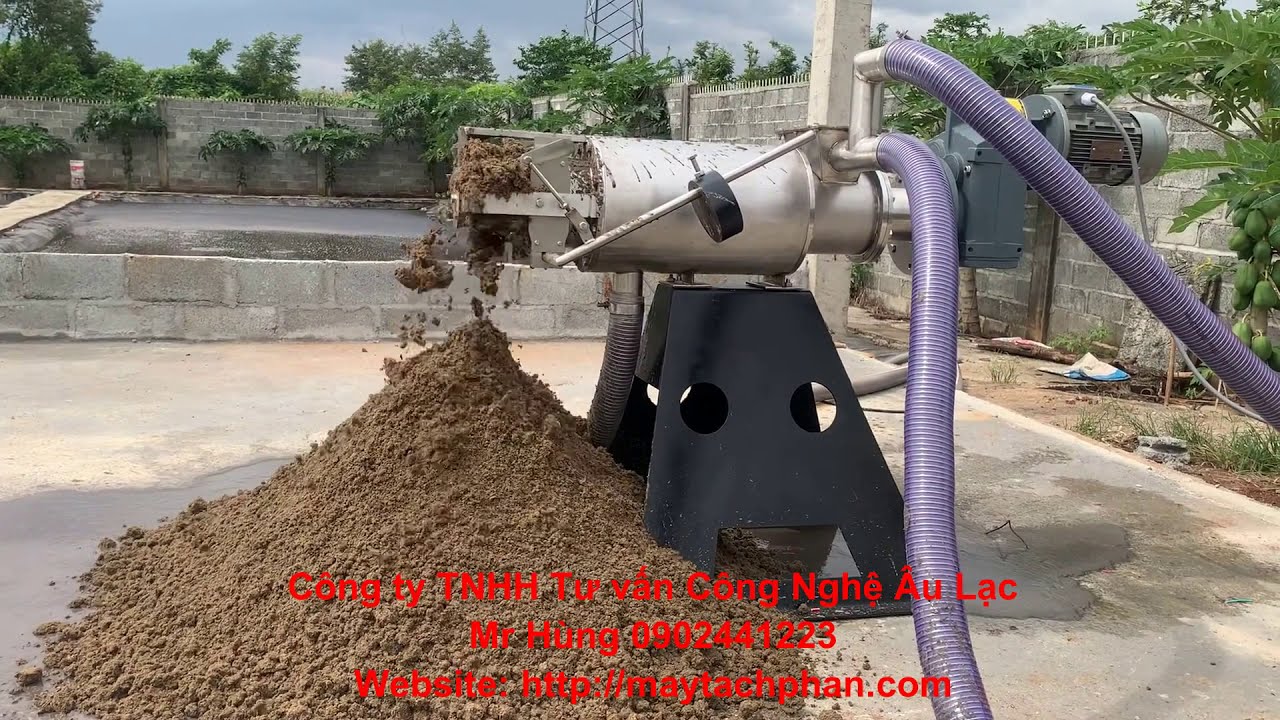Máy tách phân, máy ép phân cho hộ gia đình giá rẻ
