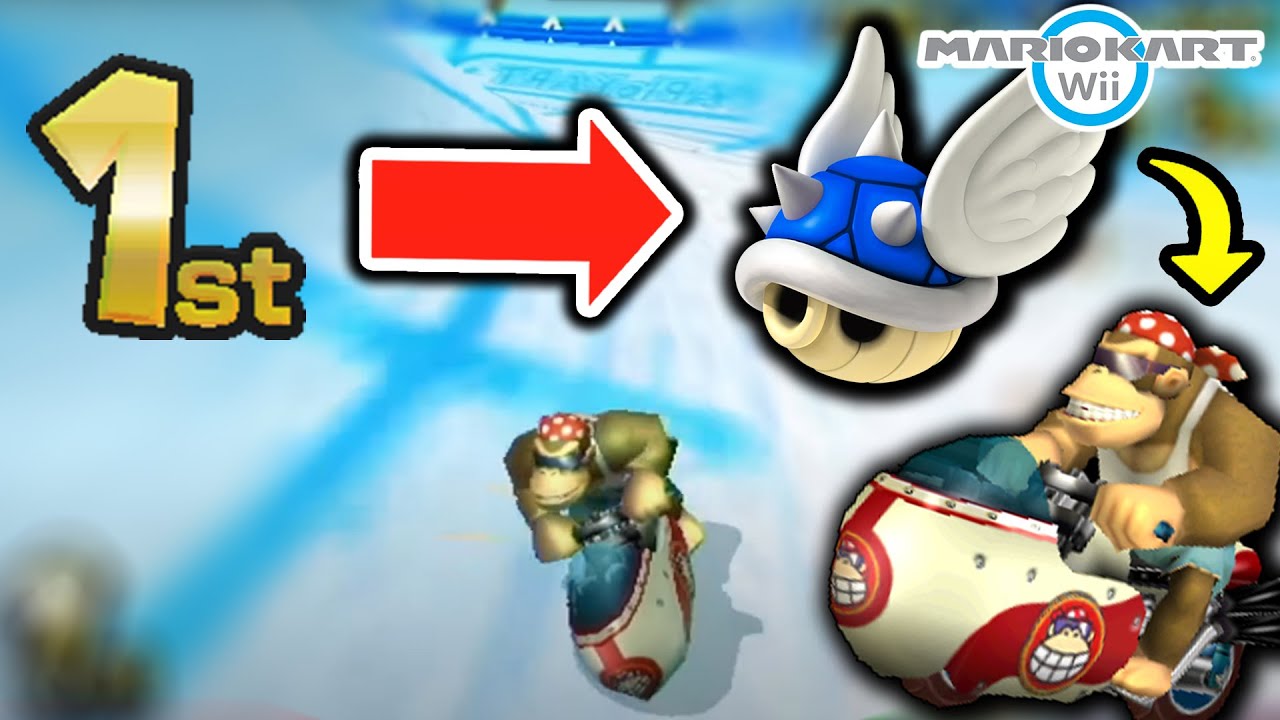 Completely RANDOMIZED Items with the SPEAR In Mario Kart Wii
