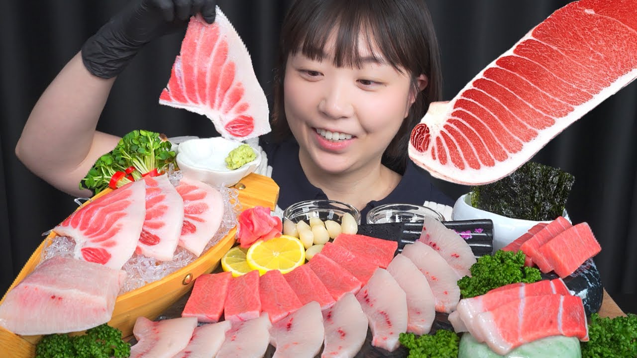 тунец🐟Mukbang eating show