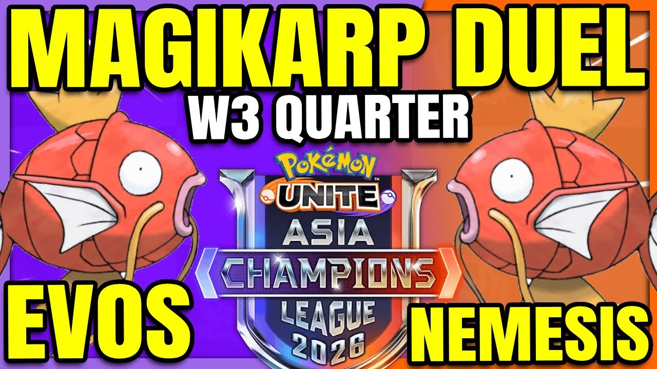 IT'S HAPPENING A MAGIKARP DUEL Evos vs Nemesis - ACL SEA | Pokemon Unite