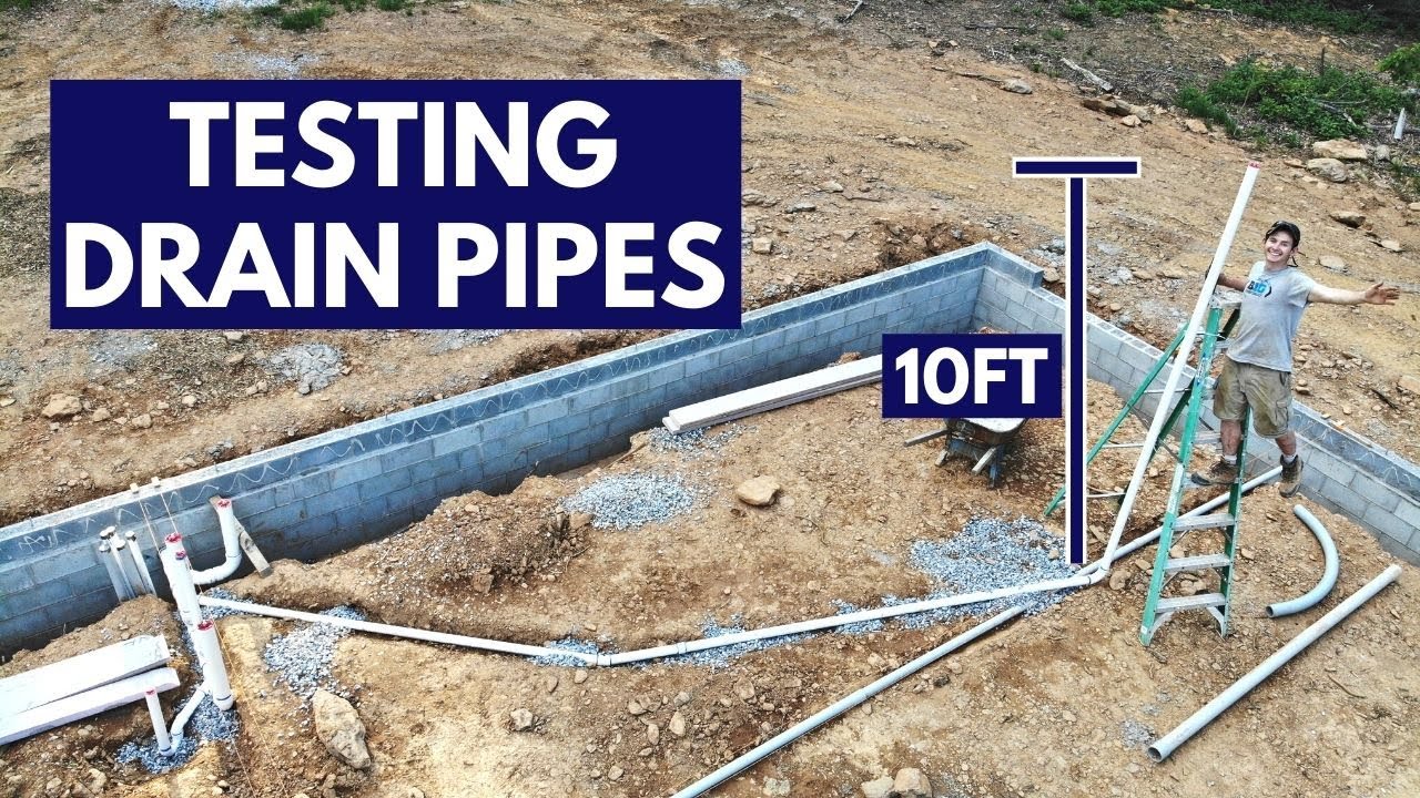 Pressure Testing our Drain Pipes