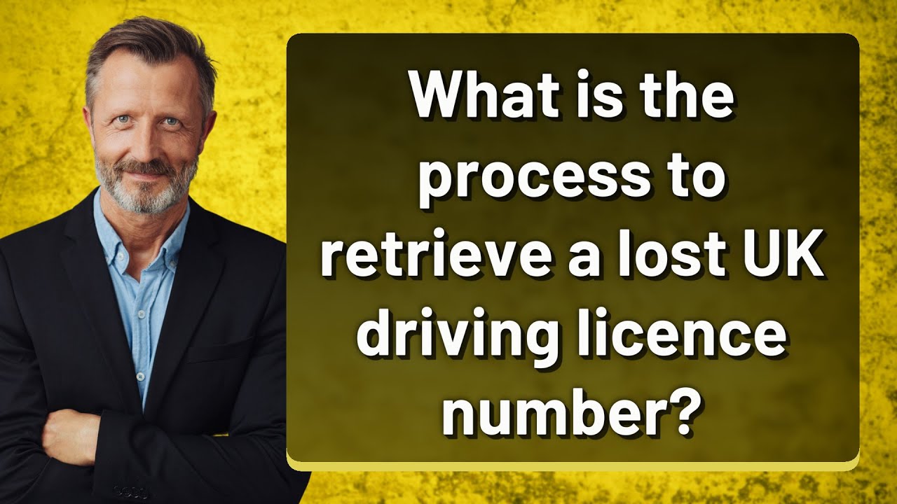 What is the process to retrieve a lost UK driving licence number?