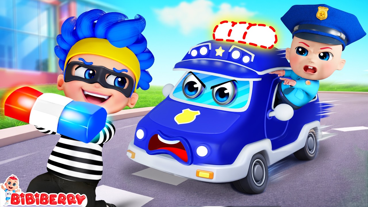 Little Police Team in Action! 🚓🚨 | Police Song | Kids Adventure & Safety | Bibiberry Nursery Rhymes