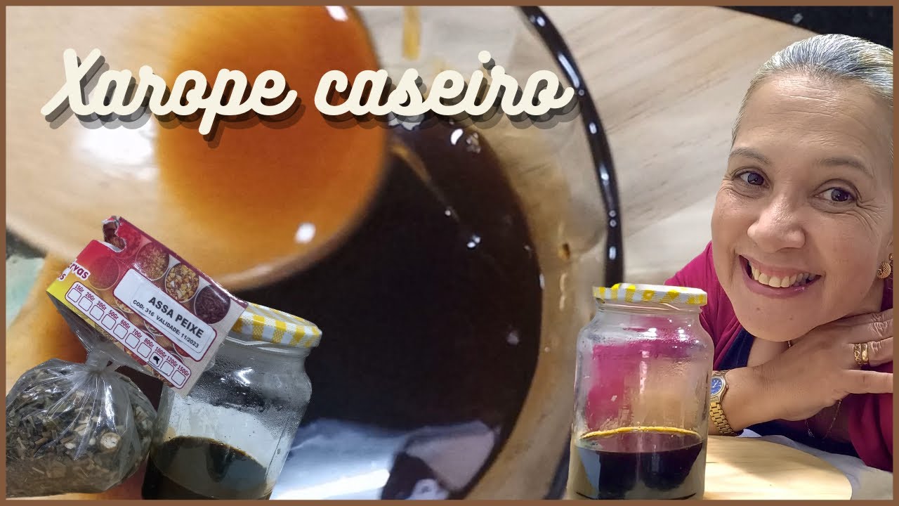 Xarope para tosse | Xarope caseiro | Como fazer xarope de assa peixe 🌿