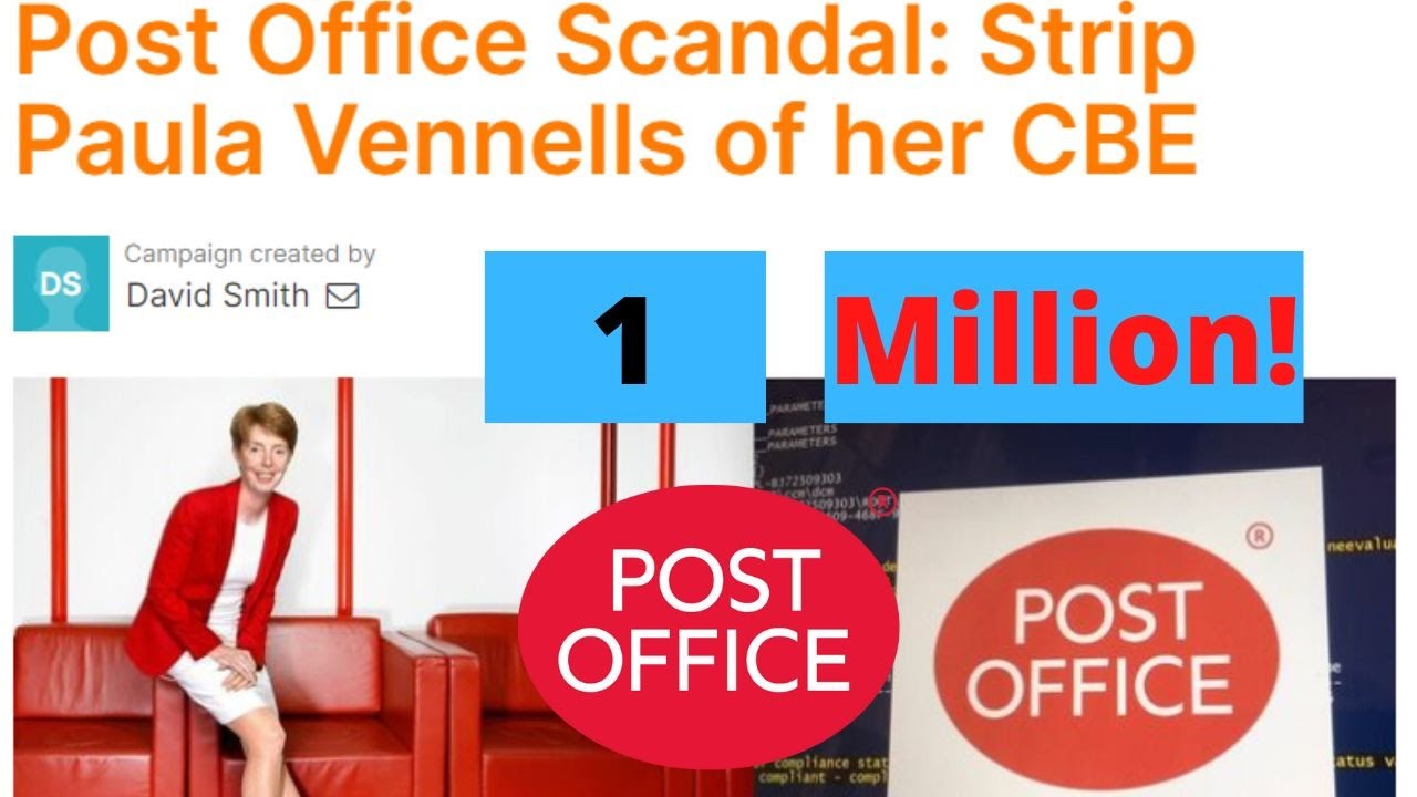 1 Million Update - Paula Vennells Petition