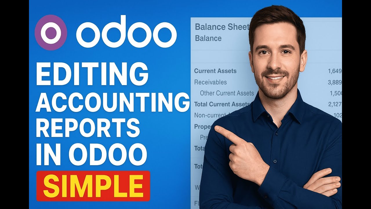 Accounting report edting Odoo 19 || Edit Balance Sheet in odoo 19 ||