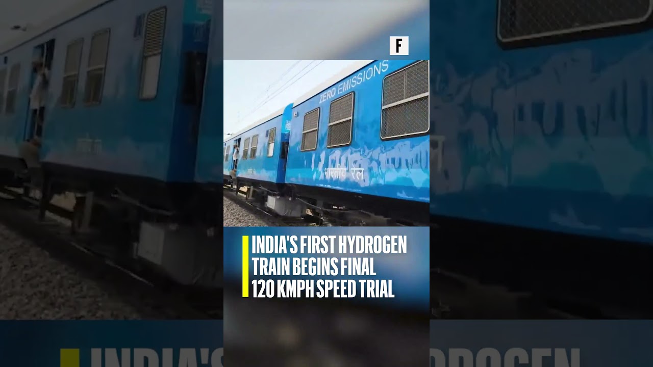 India's first hydrogen train begins final 120 kmph speed trial