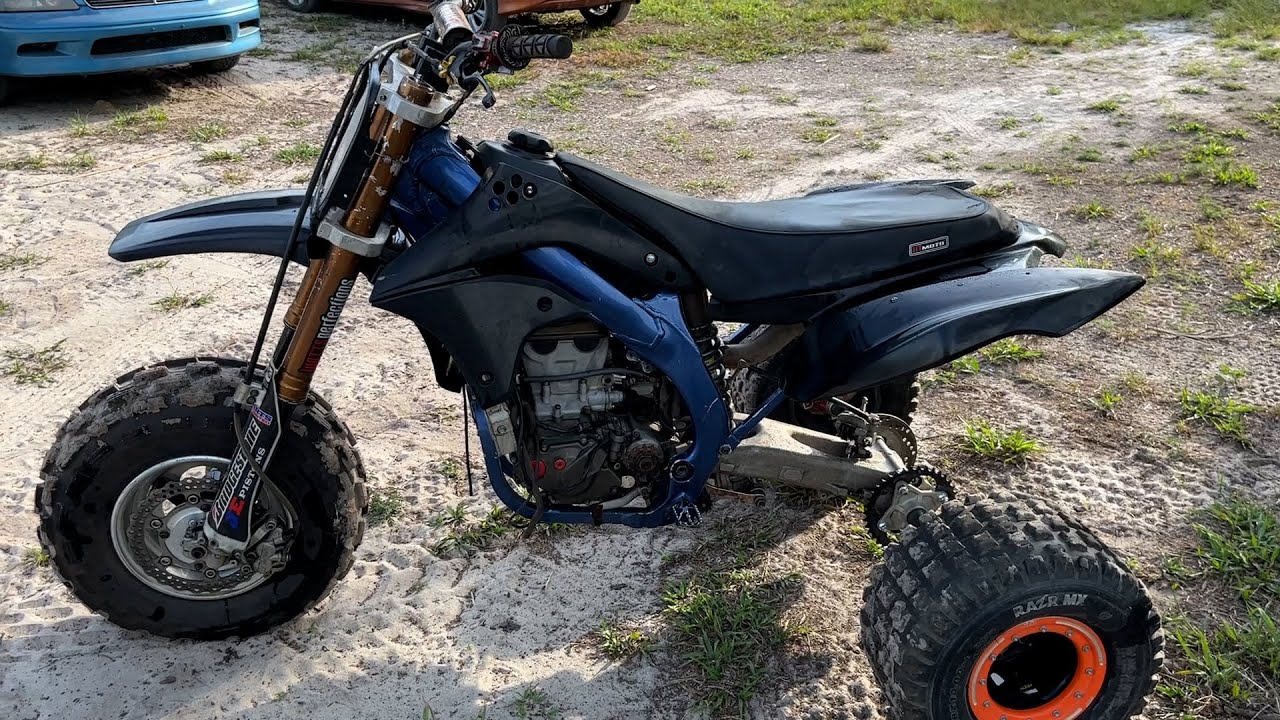Sawyer Custom 07 Kawasaki KX450F Trike Conversion Swing Arm Install