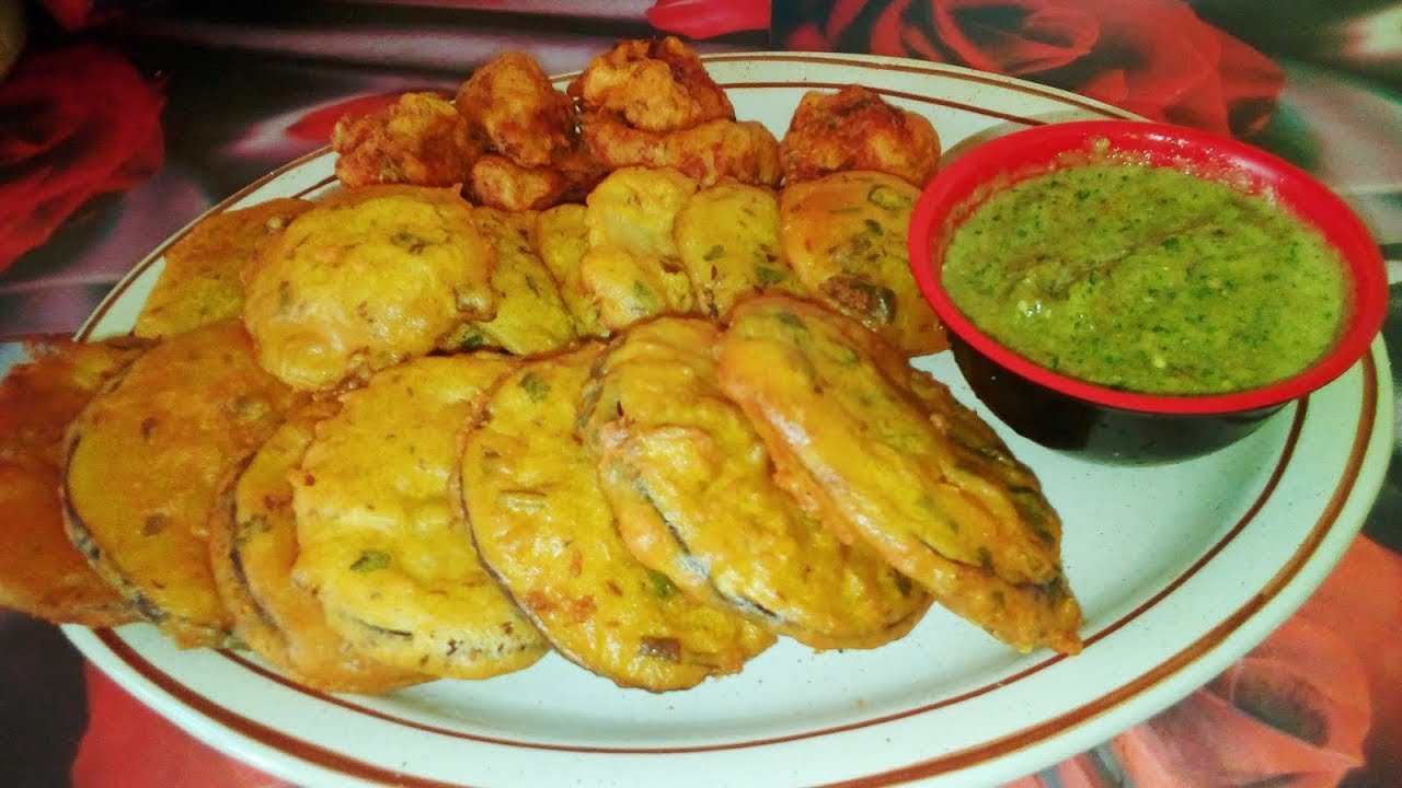 ALOO &BAINGAN PAKORA (Beignets de POMME DE TERRE ET D'AUBERGINES)