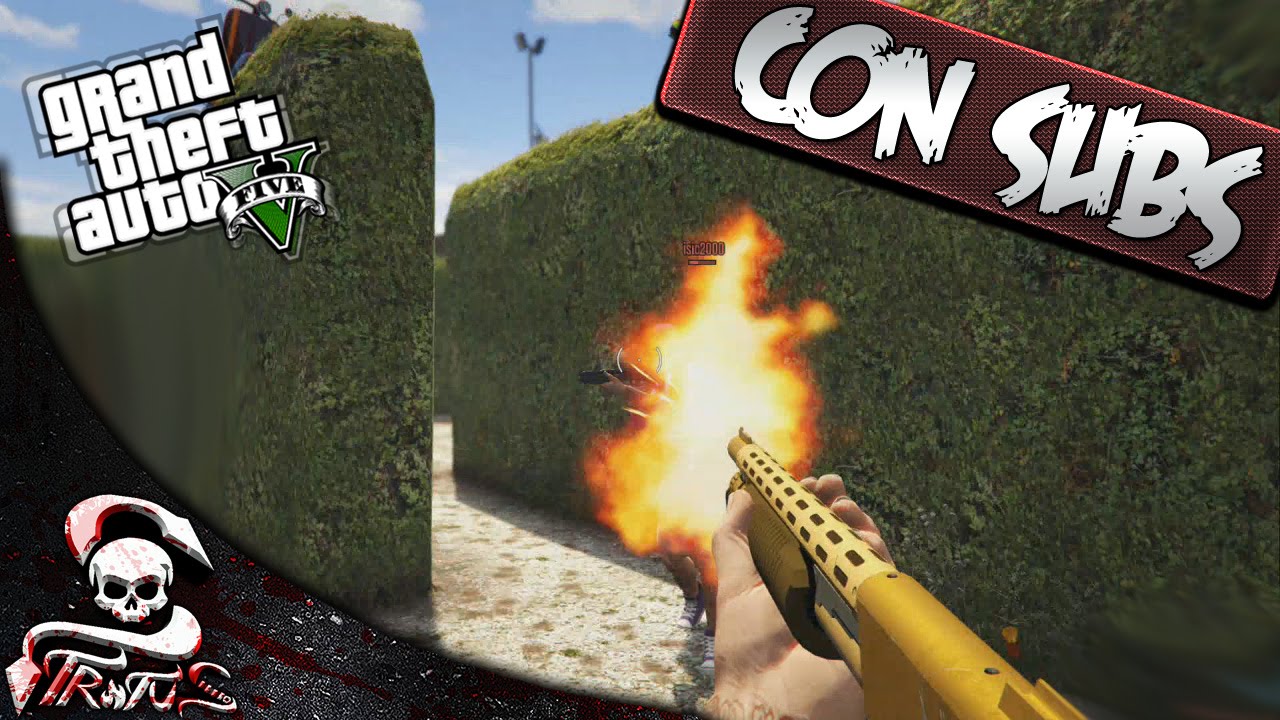 GTA 5 | EL LABERINTO SANGRIENTO!!! A ESCOPETAZOS CON SUBS - PARTIDA A MUERTE GTA V | XxStratusxX